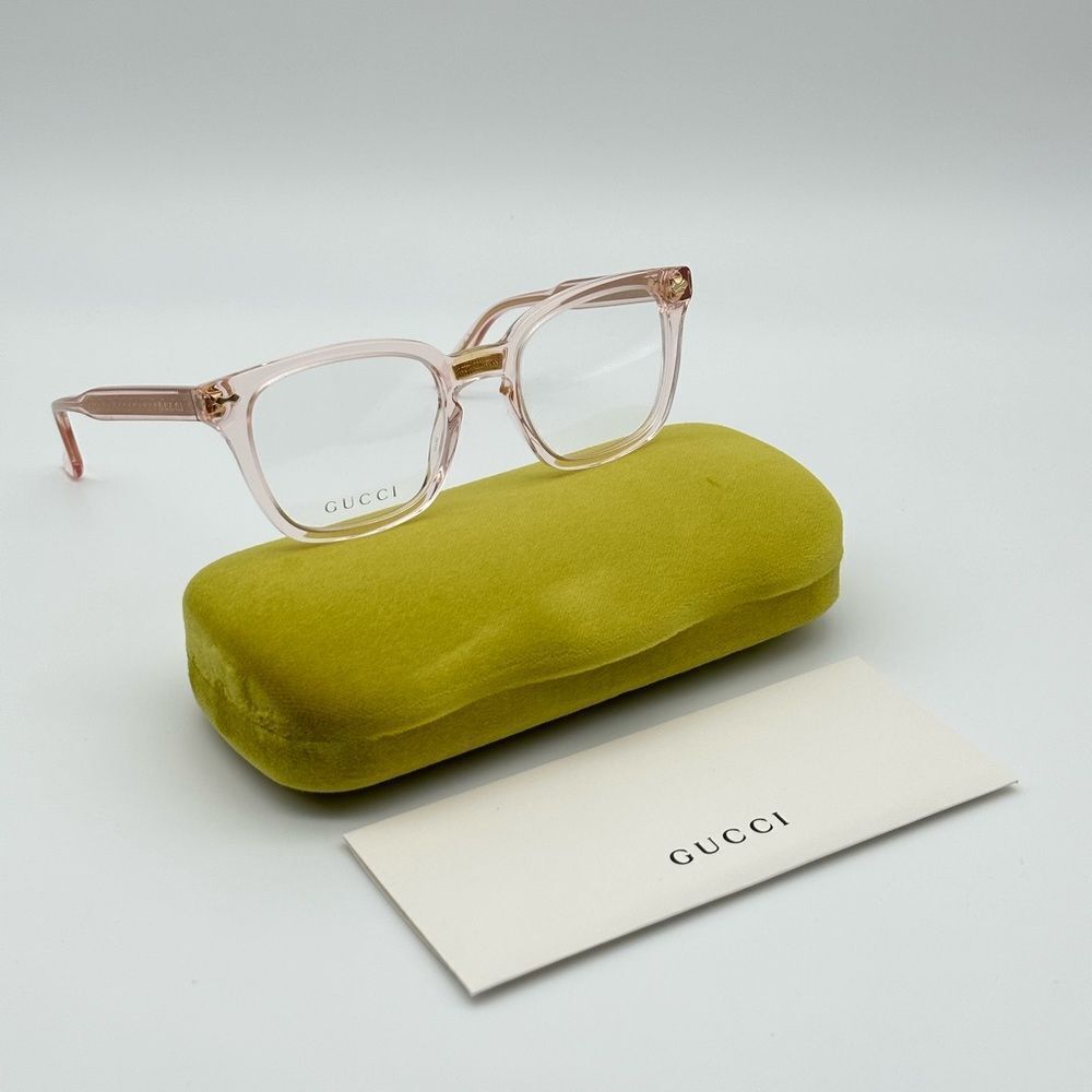 BRAND NEW Gucci GG0184O 013 Pink Women Eyeglasses